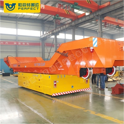 蓄電池供電軌道平車與膠輪電動(dòng)搬運(yùn)車在物流轉(zhuǎn)運(yùn)及起重機(jī)配套中的應(yīng)用